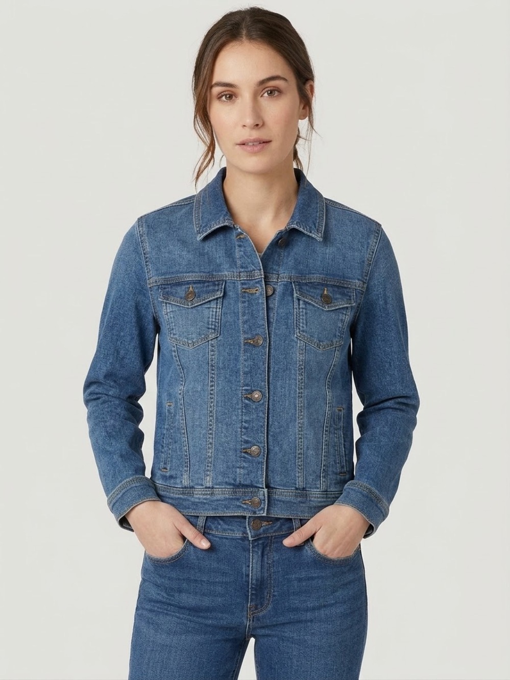 Wrangler Medium Blue Women's Denim Jacket
